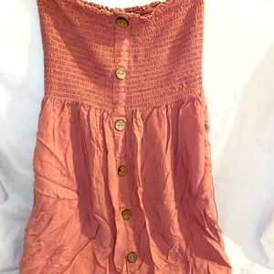 Strapless pink dress or tunic